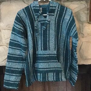 Bordados Mexican Surfer Baha Pull Over S EUC